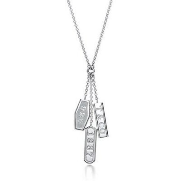 Tiffany & Co. 1837 Triple Pendant Necklace - Picture 2 of 16